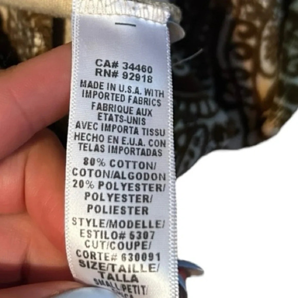 Juicy Couture Y2K vintage paisley Womens Brown tan hoodie velour Size Small - Picture 8 of 9